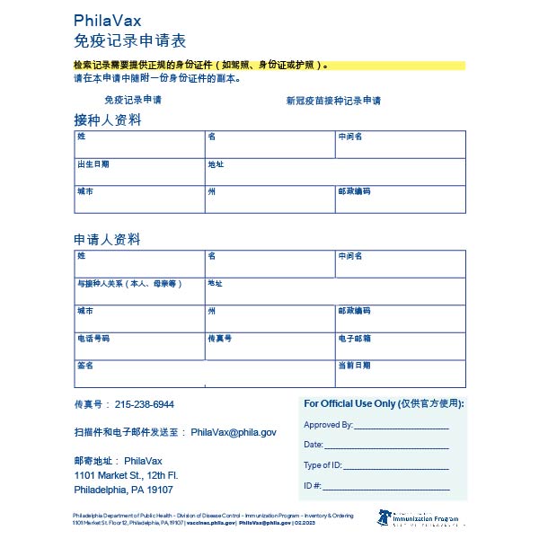 Mandarin record request