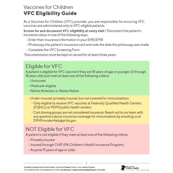 VFC eligibility guide