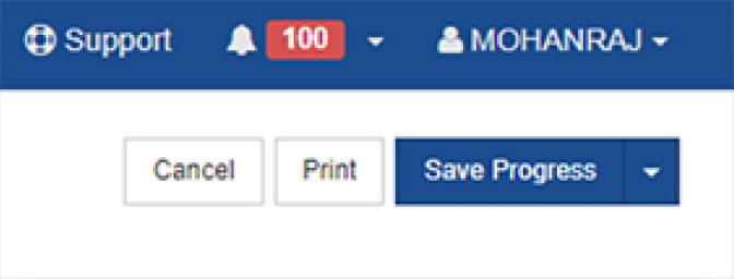 PhilaVax save progress button.