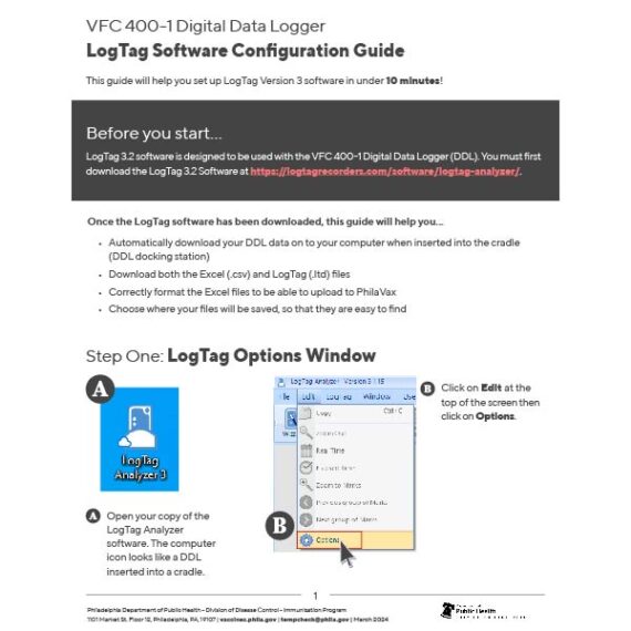 Logtag software configuration guide