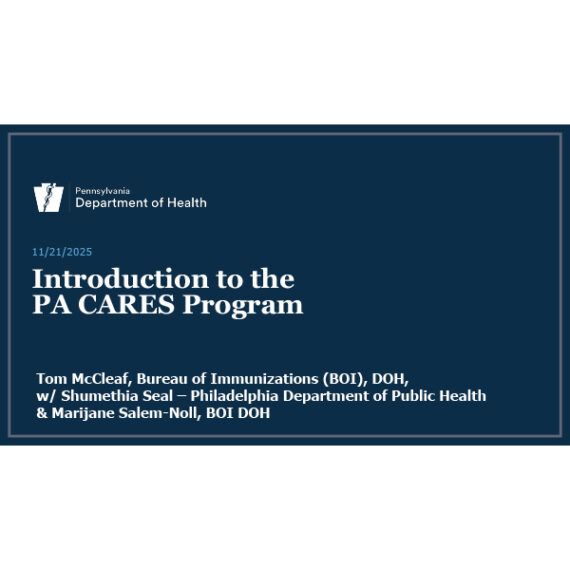 Introduction to the PA CARES program slide show